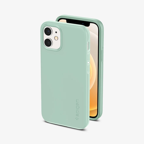 ACS01612 - iPhone 12 Pro Max Case Thin Fit in black showing the back